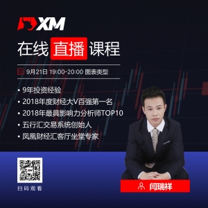 【9月21日】XM中文在线直播课程，今日预告